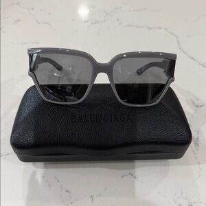 Balenciaga Charcoal Women's Sunglasses